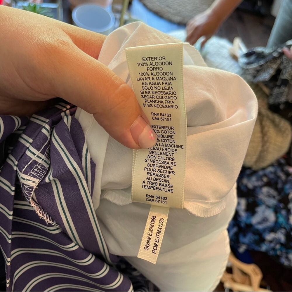 NWT Eliza J Striped Cotton Sundress in Blue & White Women’s Size 6 - Picture 4 of 15